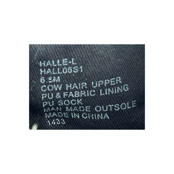 Steve Madden HALLE-L Boots Ankle Studded Leopard Cow Hair Women’s Size 6.5M - Picture 9 of 9